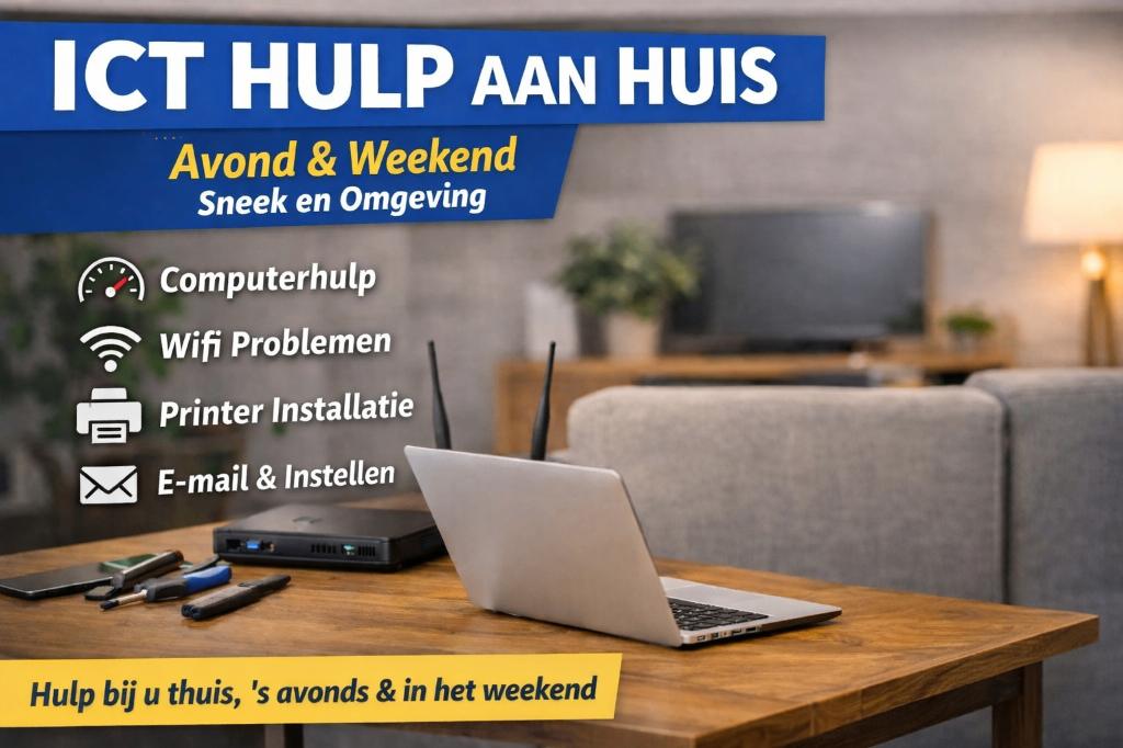 Computerhulp aan huis Sneek – avond & weekend, Ophalen