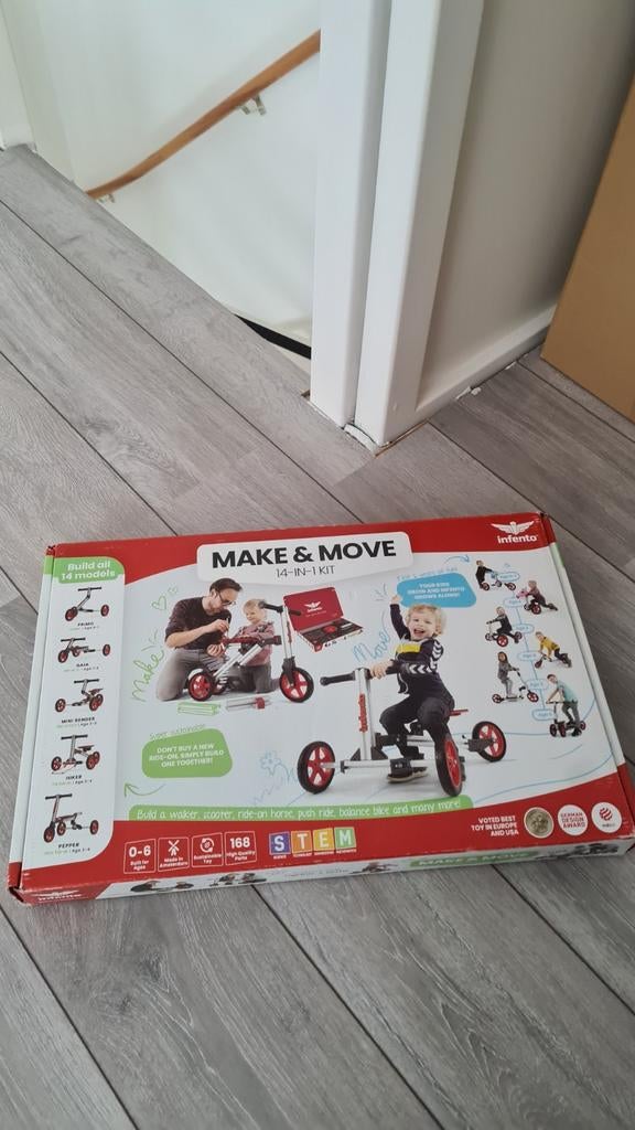Compleet Bouwkit Infento Driewieler - Modulair bouwplezier, Fietsen en Brommers, Ophalen of Verzenden, Gebruikt, Infento