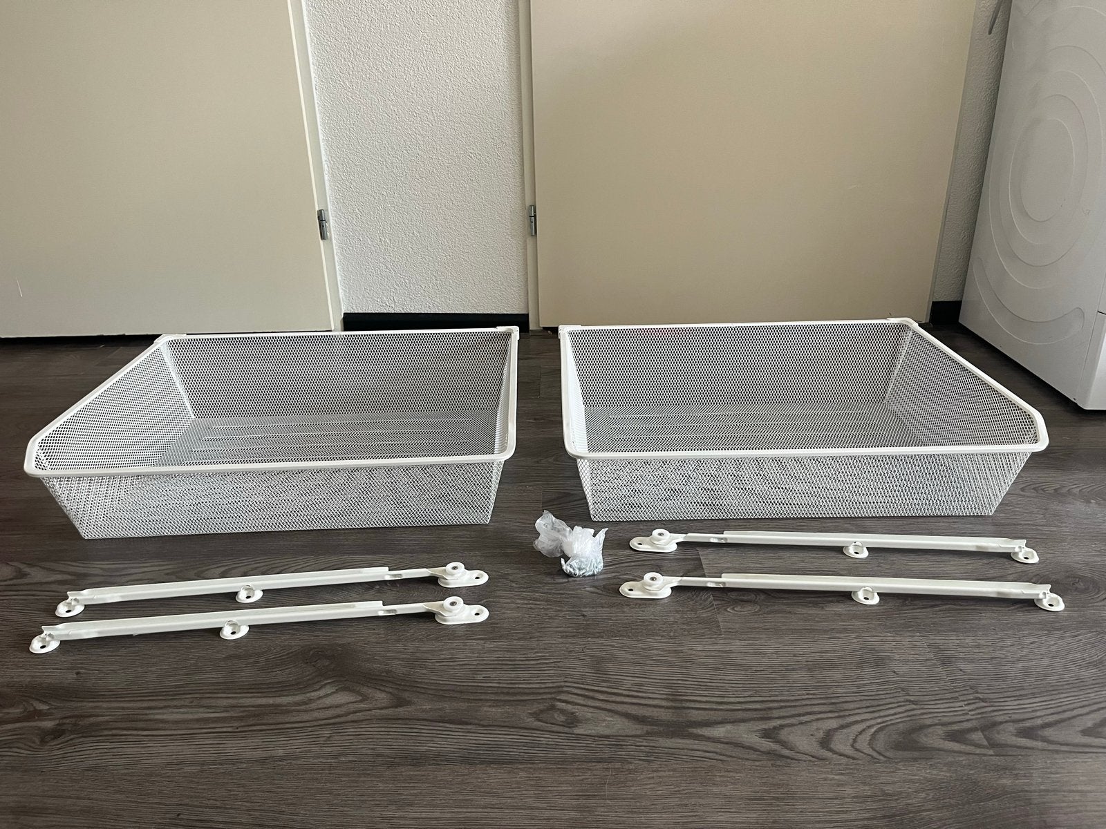 IKEA Komplement Lade Mand Wit (2 stuks), Ophalen, 50 tot 100 cm, Zo goed als nieuw, Minder dan 25 cm