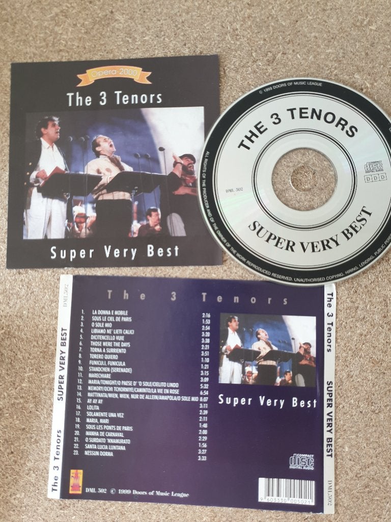 4840 the 3 tenors - super very best, Cd's en Dvd's, Verzenden, Classicisme, Zo goed als nieuw, Kamermuziek
