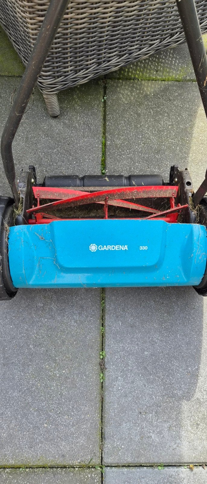 Gardena 330 Handgrasmaaier, Ophalen, Handgrasmaaier, Zo goed als nieuw, 30 t/m 39 cm