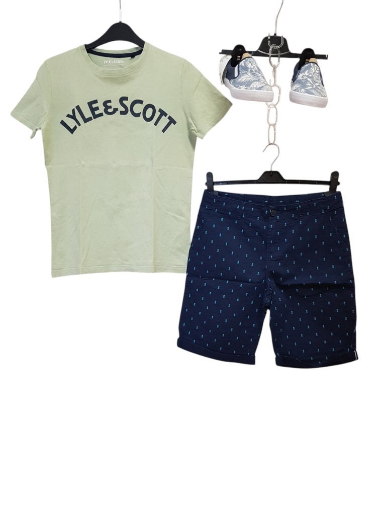 Mooi zacht groen LYLE & SCOTT shirt maat14/15-164/170., Kinderen en Baby's, Kinderkleding | Maat 164, Verzenden, Lyle & Scott