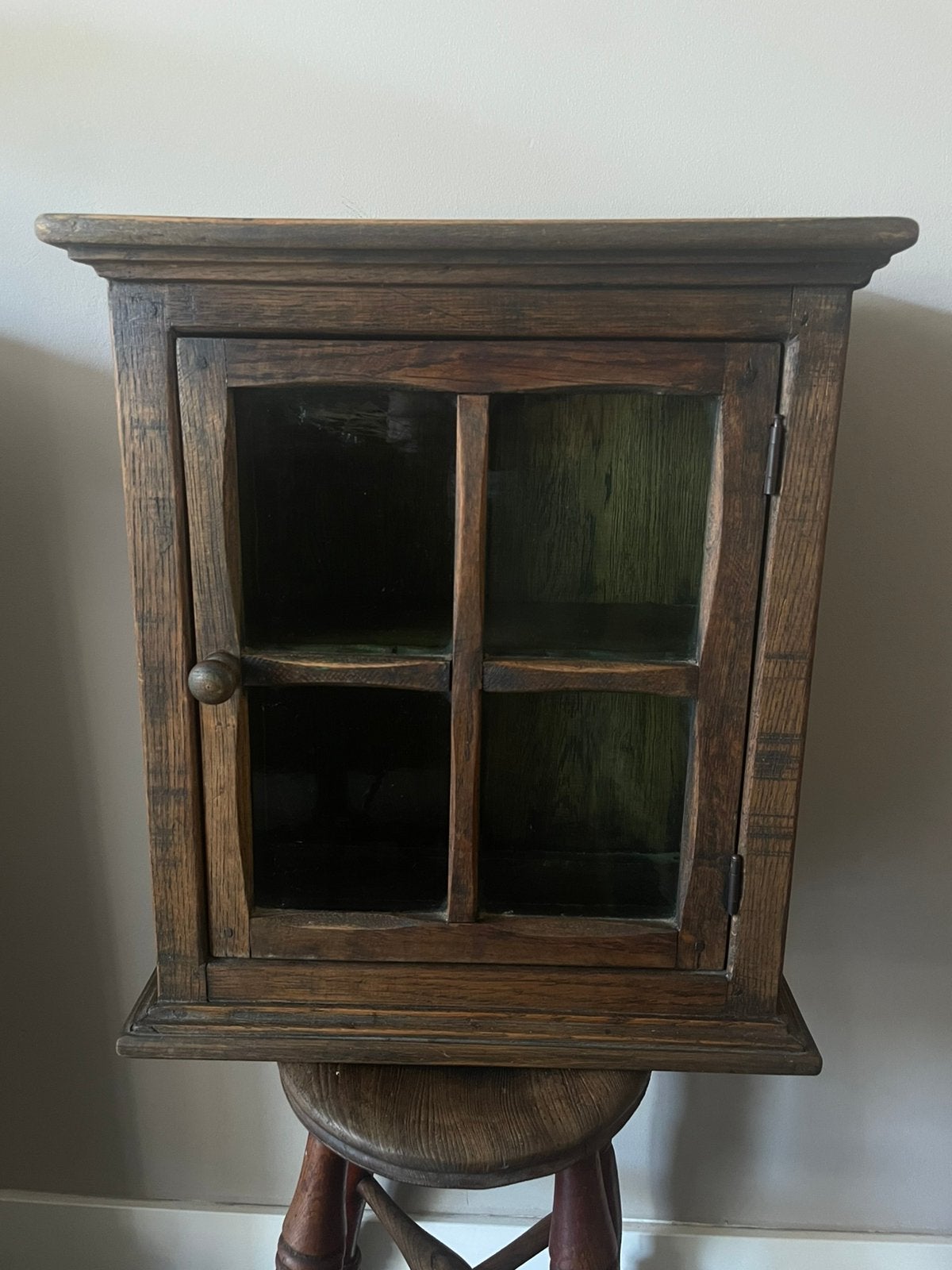 Antiek hangkastje eiken, Antiek en Kunst, Ophalen of Verzenden
