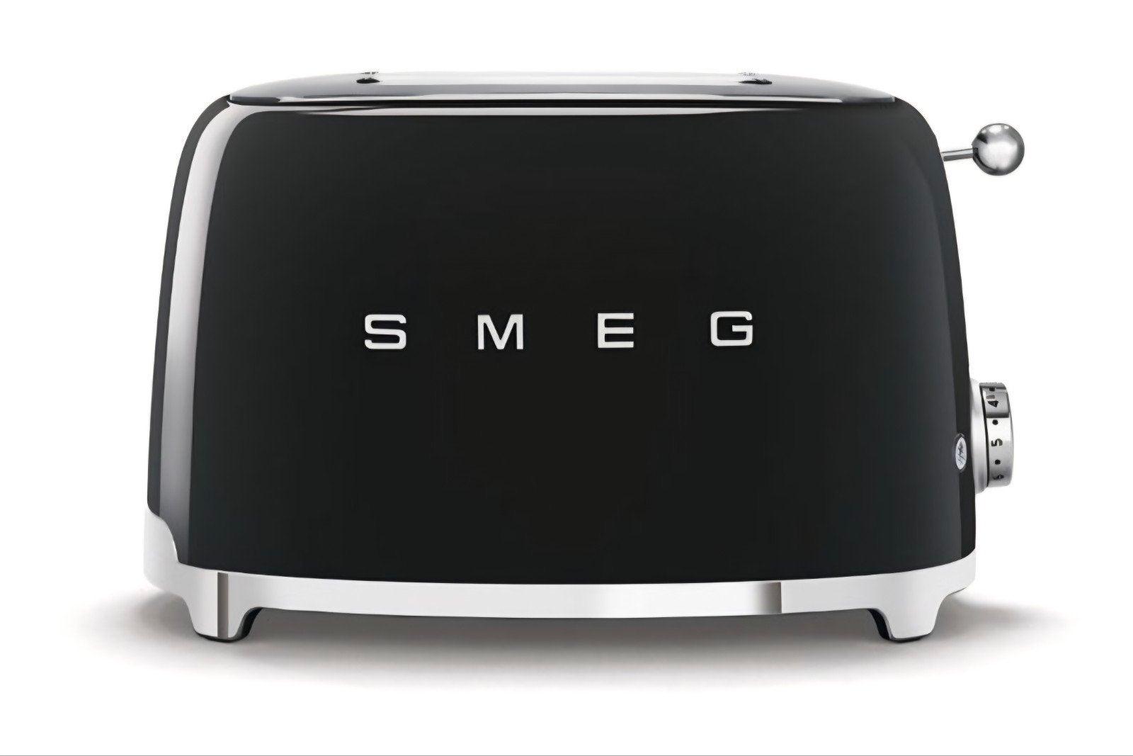Smeg TSF01BLEU broodrooster zwart, Ophalen of Verzenden, Nieuw, Uitneembare kruimellade