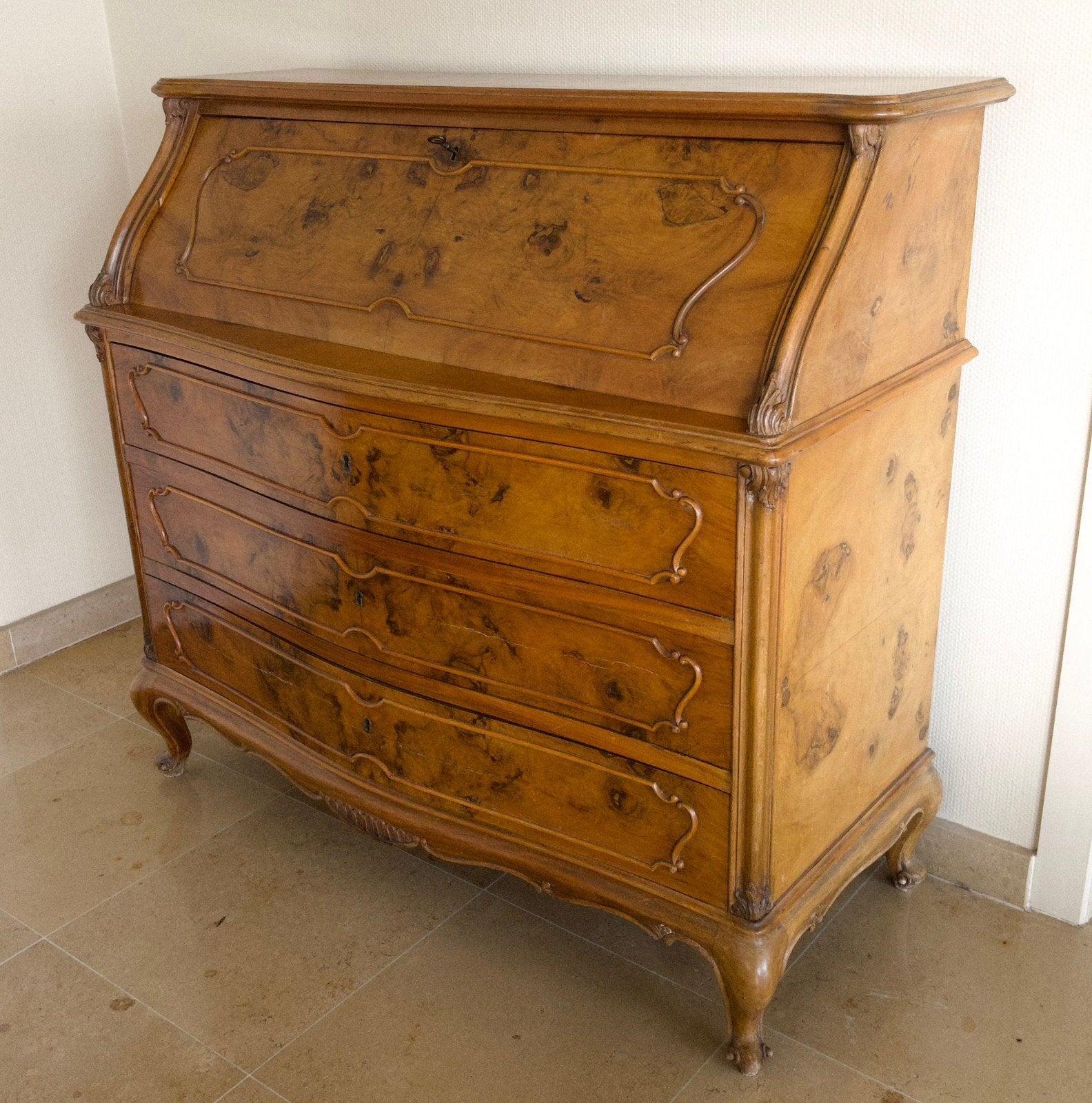 Secrétaire Louis XV-stijl, Antiek en Kunst, Ophalen