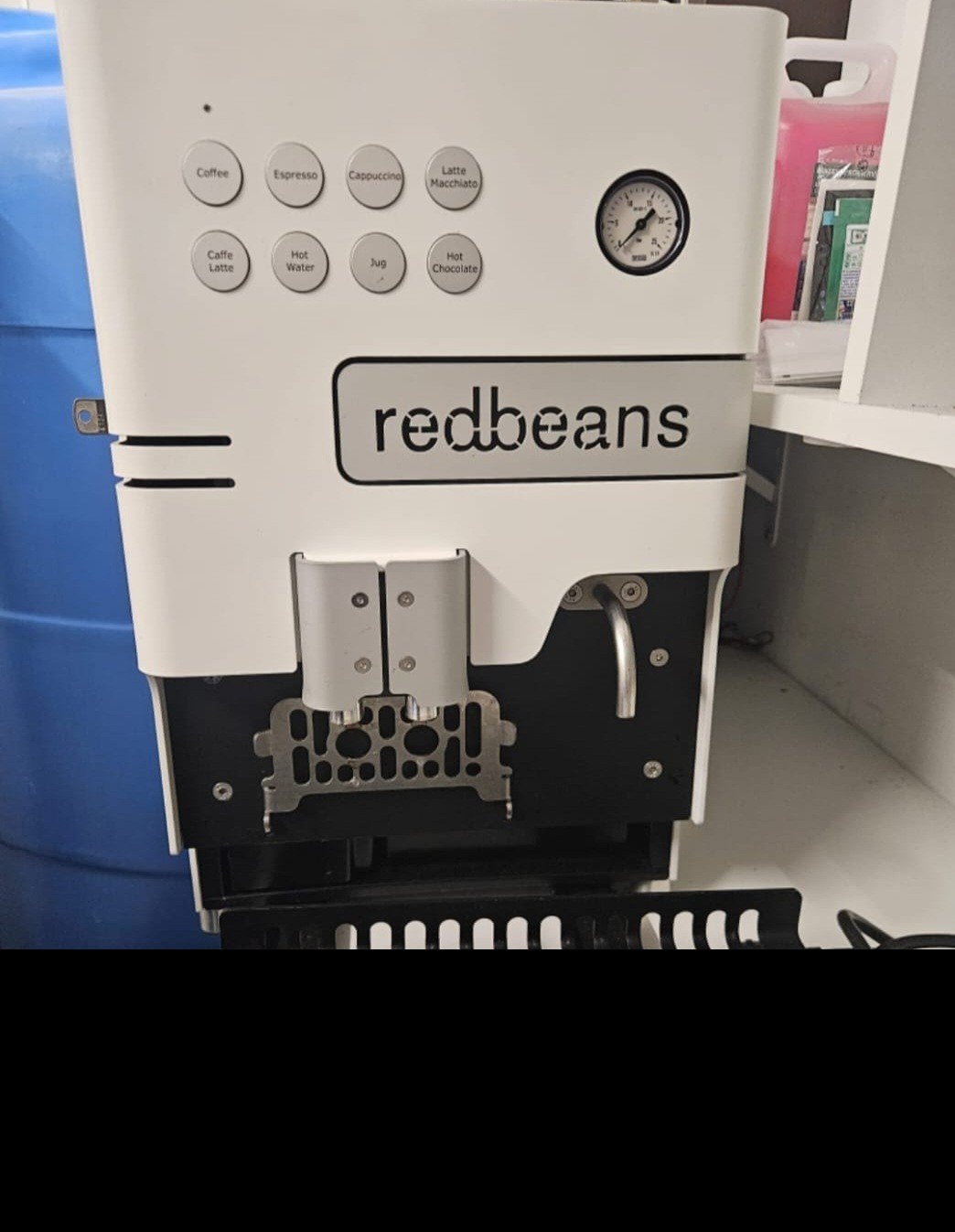 Redbeans Koffiemachine XL - Professioneel en Veelzijdig, Stoompijpje, Gebruikt, 10 kopjes of meer, Koffiemachine