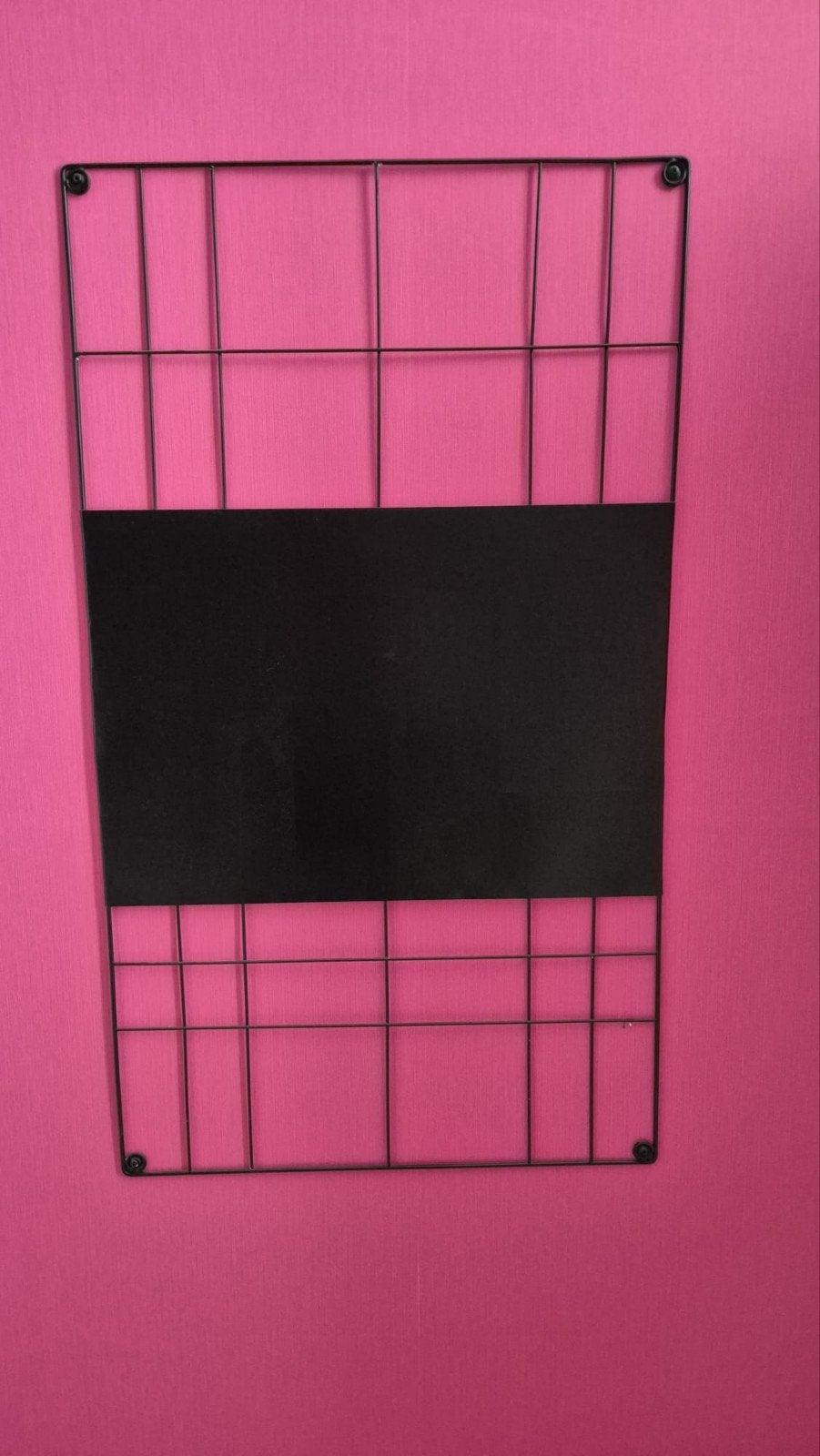 VT wonen zwart metalen memobord met magneetbord 60 x 105 cm, Ophalen, Zo goed als nieuw