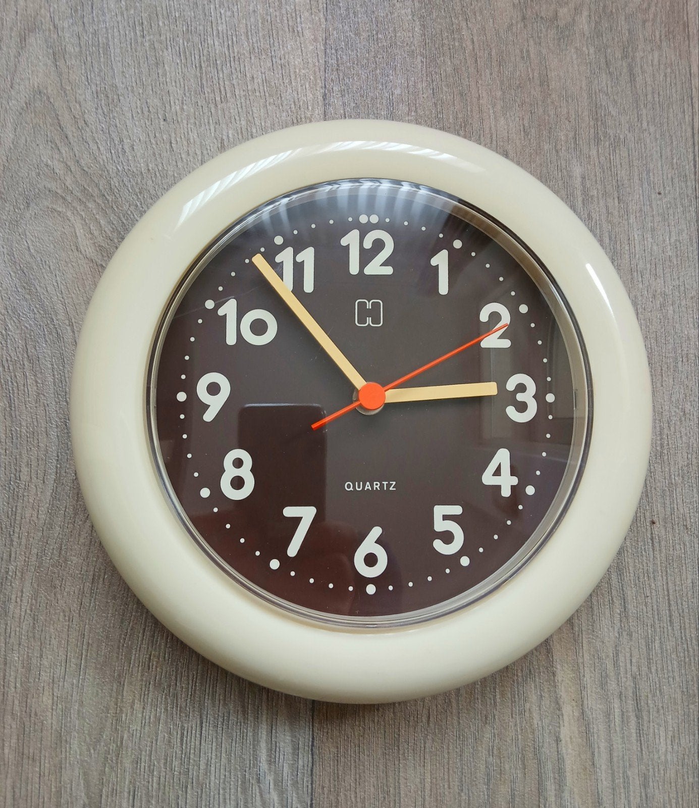 vintage, jaren 70, Hema wandklok, Retro, Ophalen of Verzenden, Wandklok