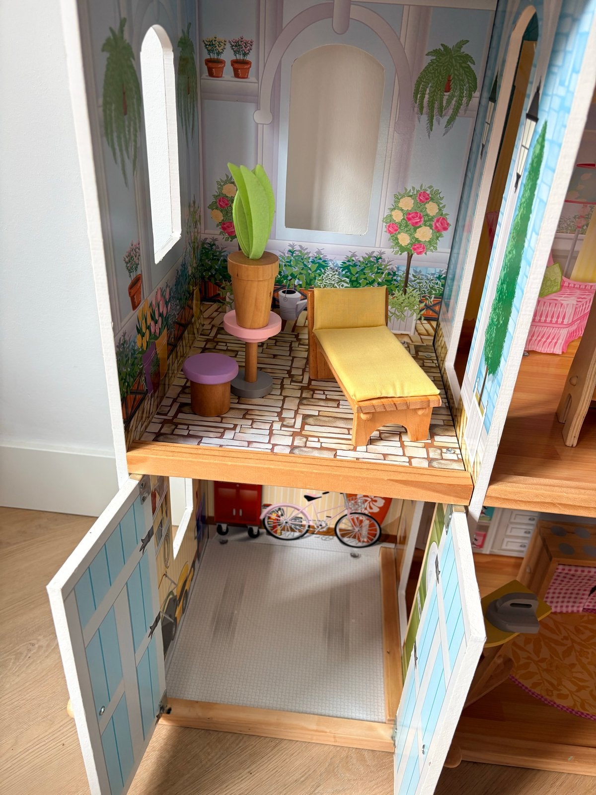 Kidkraft poppenhuis met meubeltjes - Zo goed als nieuw, Ophalen of Verzenden, Zo goed als nieuw, Overige typen