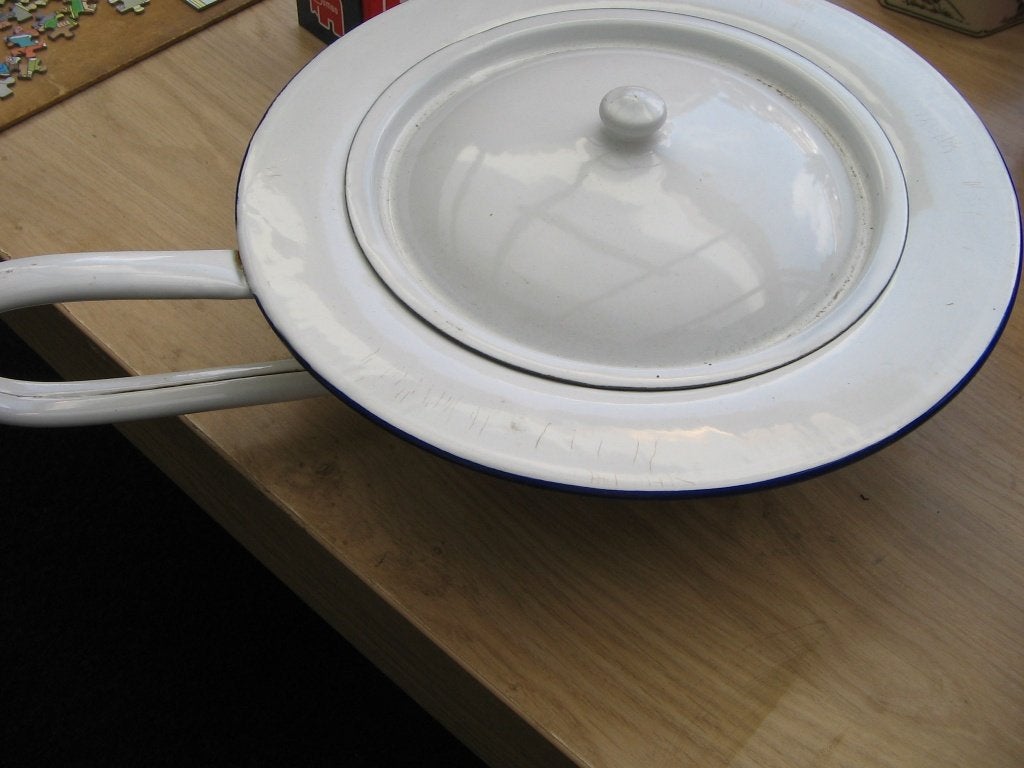 emaille steek, Antiek en Kunst, Ophalen of Verzenden