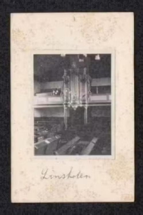 Foto Linschoten Kerk Interieur Orgel., Foto, Ophalen of Verzenden, Zo goed als nieuw, 1940 tot 1960
