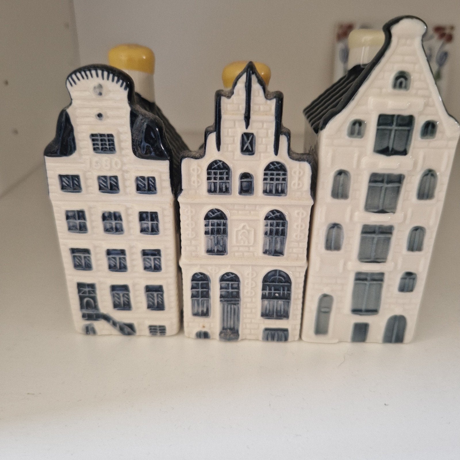 KLM Bols Delfts Blauw Huisjes - Nrs. 14, 22, 65, Ophalen of Verzenden, Zo goed als nieuw, 61 t/m 80, Gevuld