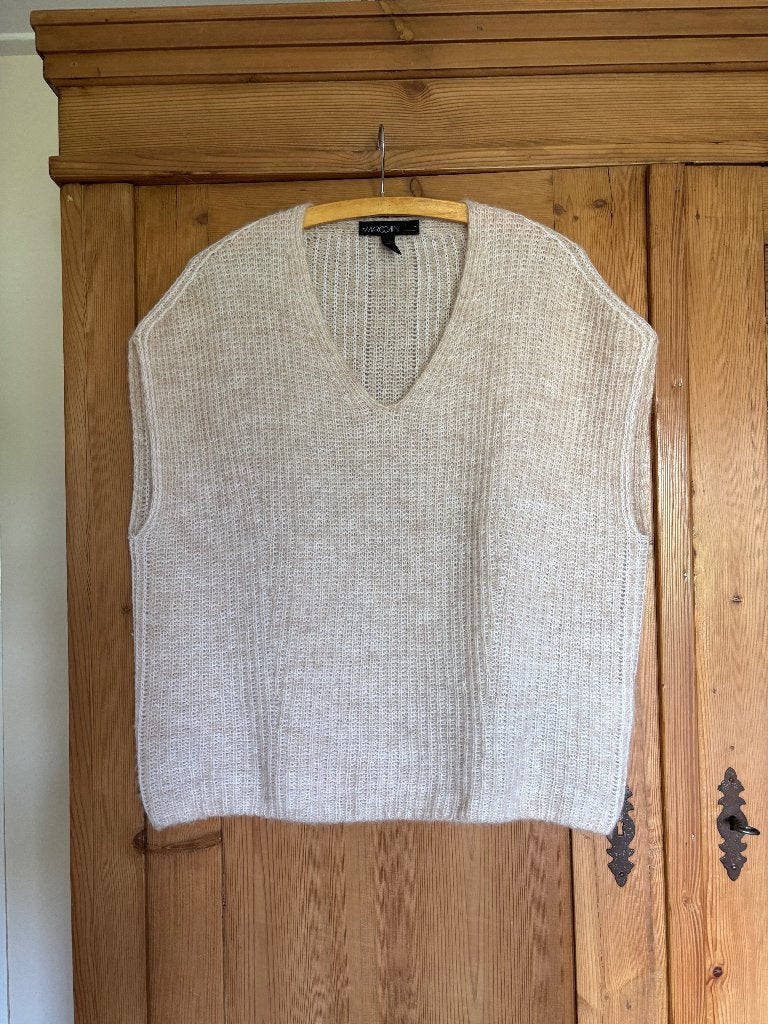 Marccain beige spencer N4, Kleding | Dames, Maat 38/40 (M), Verzenden, Beige, Zo goed als nieuw