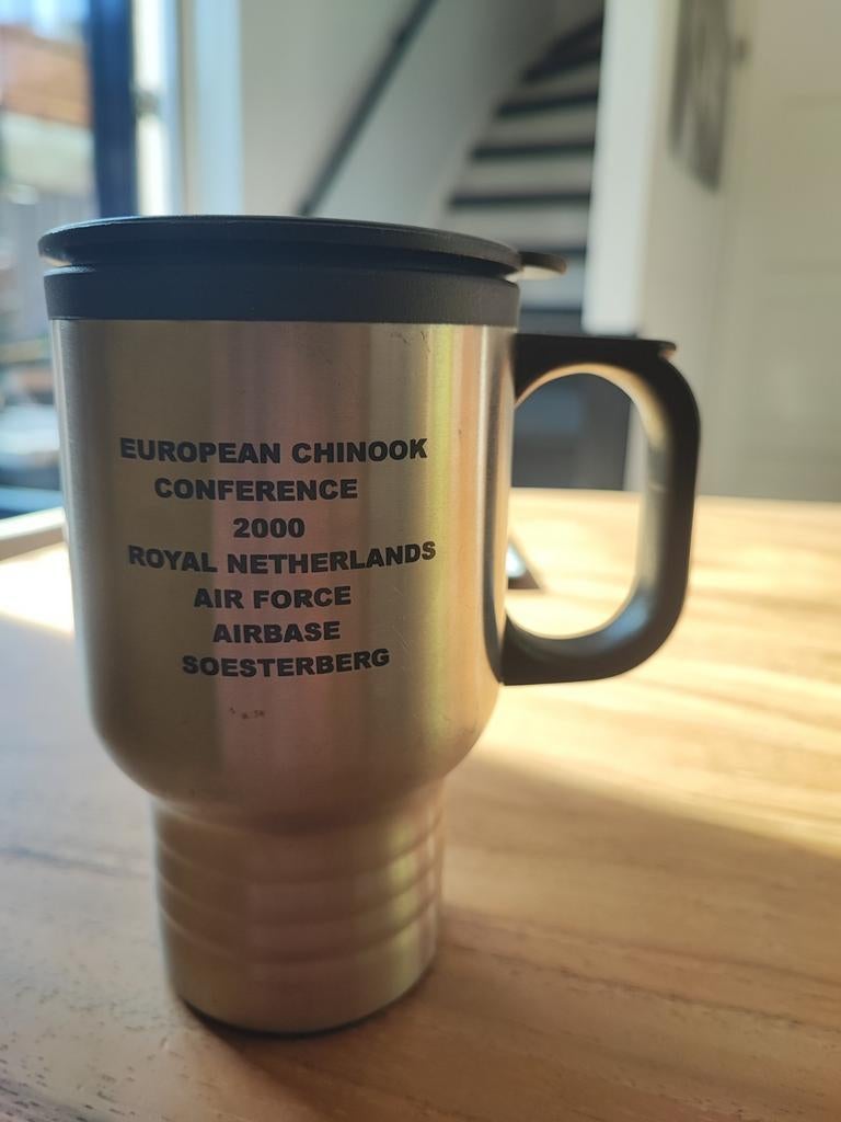 Boeing Chinook Conference 2000 Thermos Mok Soesterberg, Ophalen of Verzenden