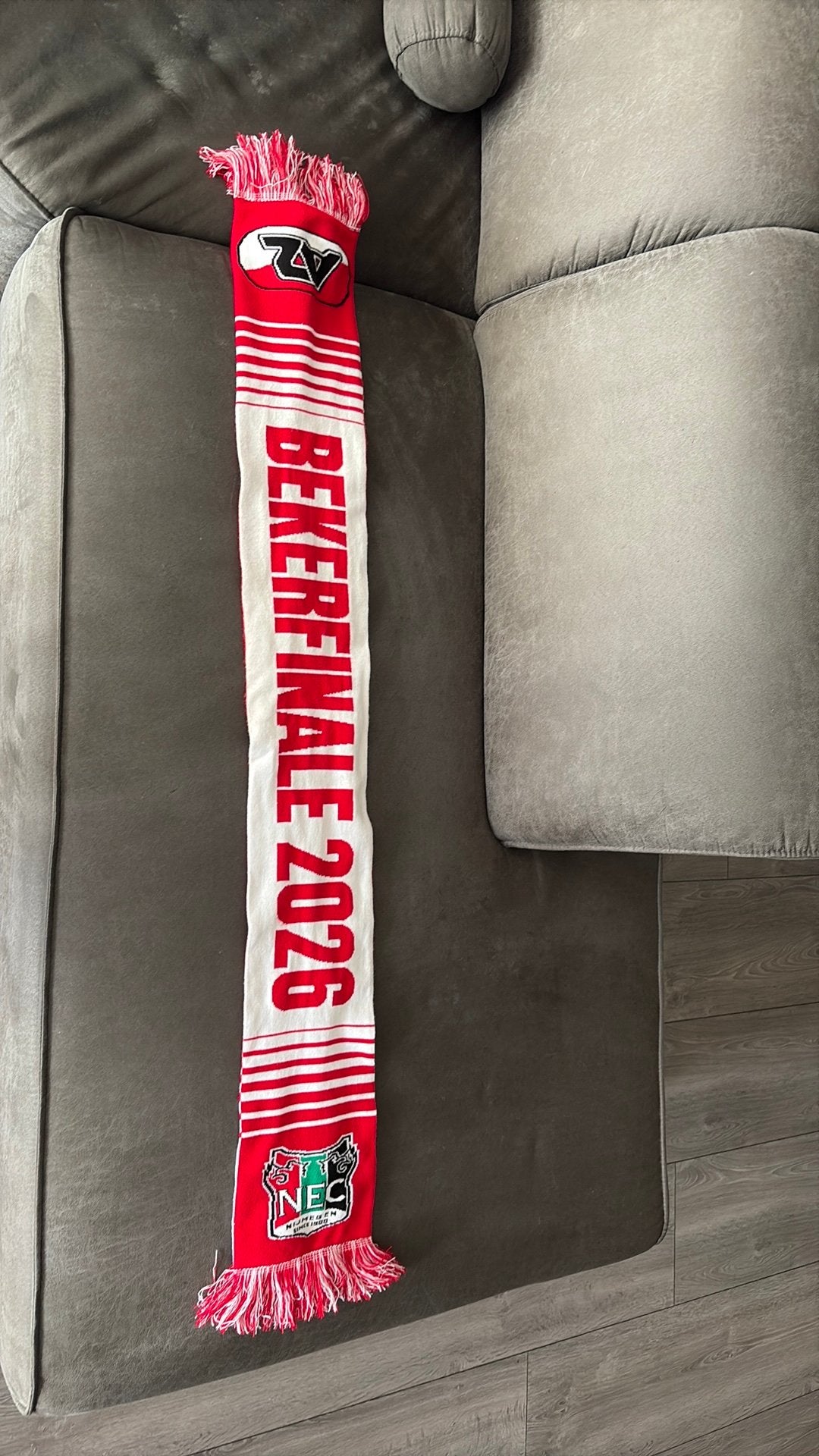 AZ - NEC Bekerfinale 2026 Sjaal, Ophalen of Verzenden, Zo goed als nieuw, Clubaccessoires