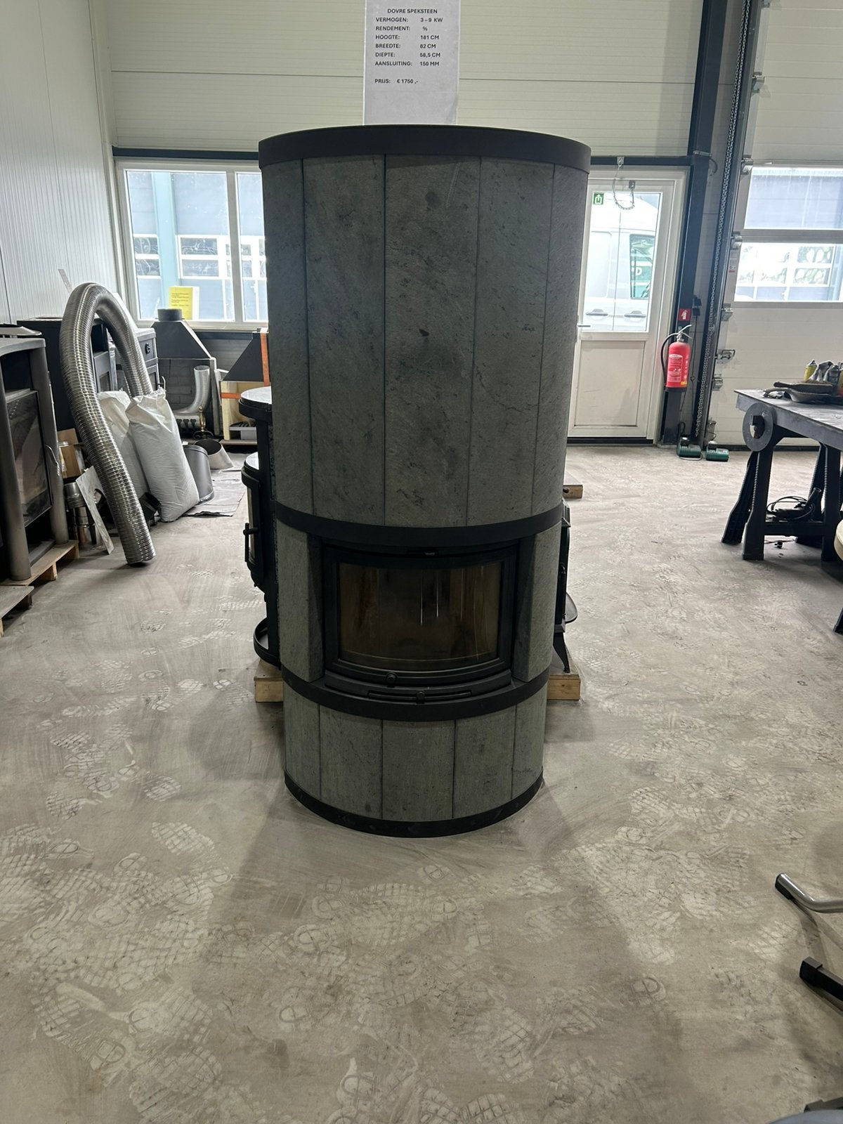Dovre speksteen grote houtkachel, Huis en Inrichting, Kachels, Ophalen, Gebruikt, Houtkachel, Vrijstaand