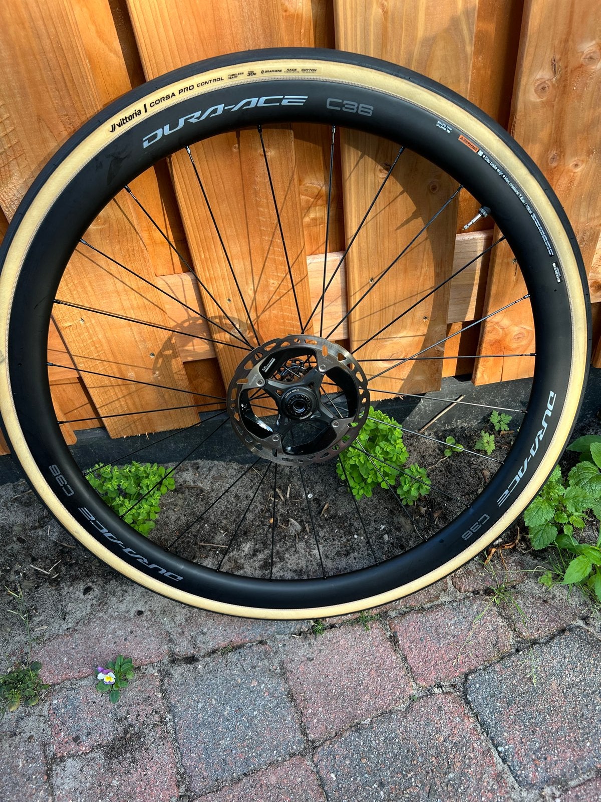 Dura-Ace C36 9270 wielen met schijven en Vittoria banden, Wiel, Ophalen of Verzenden, Zo goed als nieuw, Racefiets