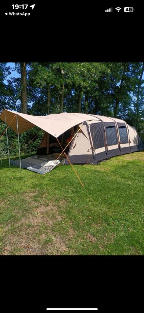 Redwood Navarro 340 air met Powertrailer bagagewagen., Ophalen