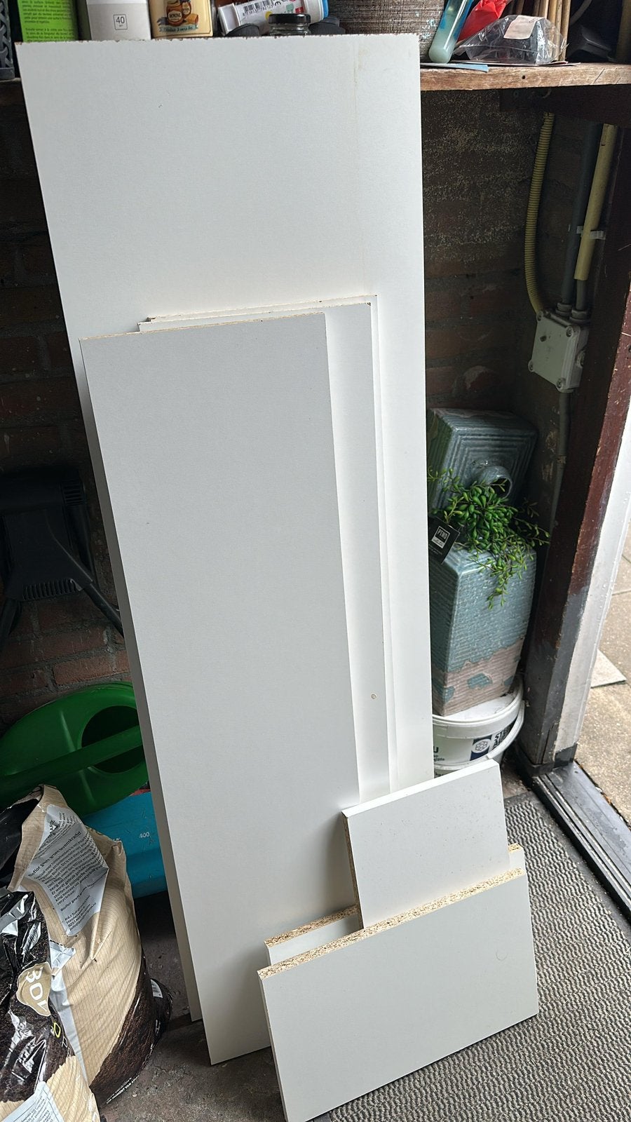 Gefineerde houten planken, Ophalen, Minder dan 25 mm, Zo goed als nieuw, Plank