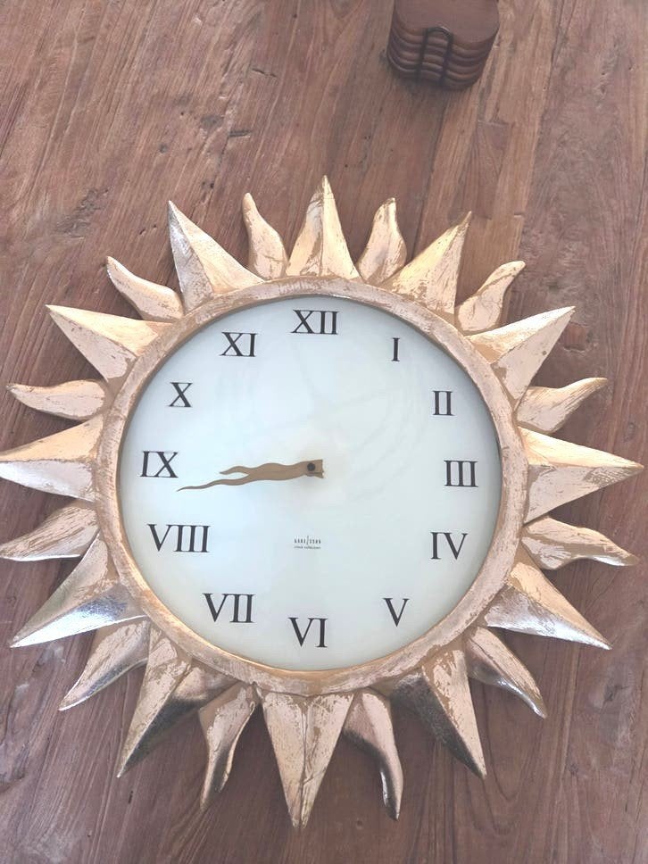 Nieuwe mooie Karlsson klok matgoud., Ophalen, Nieuw, Wandklok