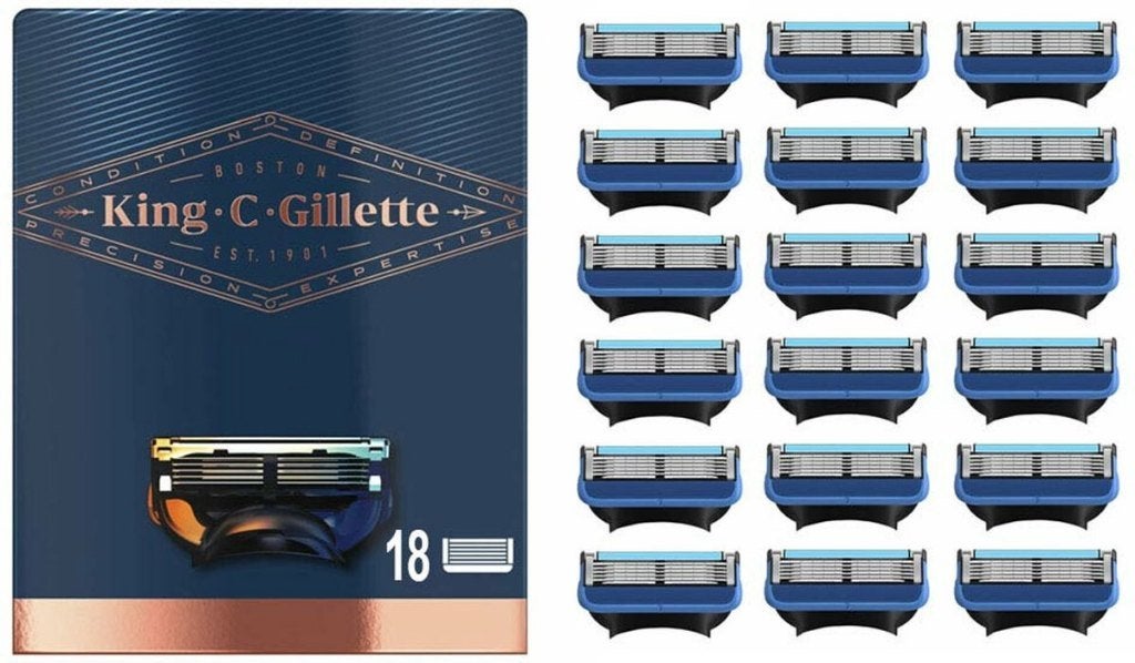 King C. Gillette Scheermesjes 18 stuks Fusion 5, Sieraden, Tassen en Uiterlijk, Uiterlijk | Gezichtsverzorging, Ophalen, Nieuw