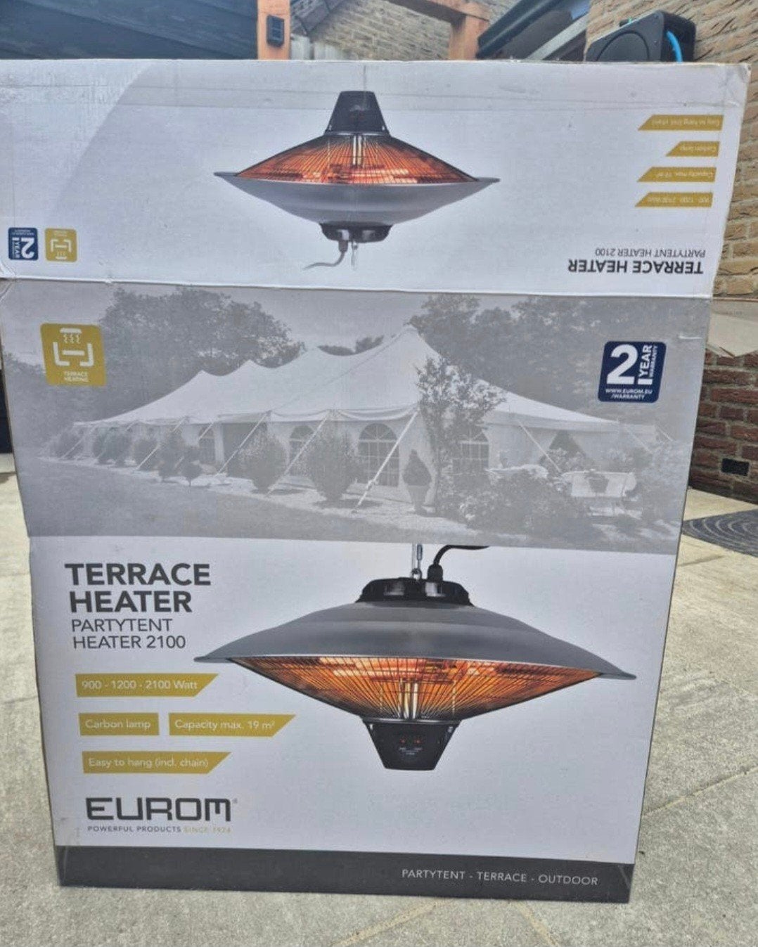 Terrasverwarmer, Ophalen, Zo goed als nieuw