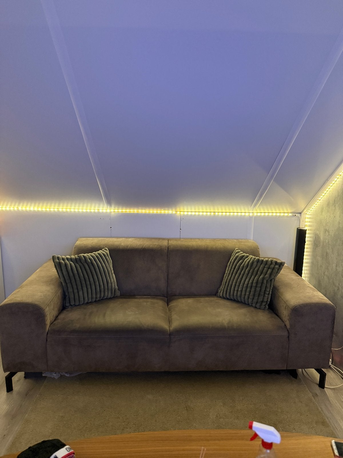 Comfortabele 3-zits bank - 202x94x77 cm, Ophalen, Gebruikt, Driepersoons, 75 tot 100 cm