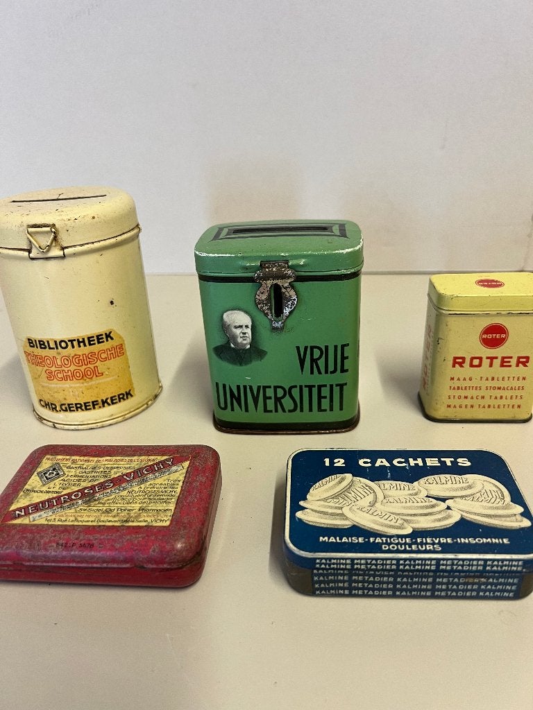 Blikjes oud vintage, Verzamelen, Ophalen of Verzenden, Gebruikt, Overige