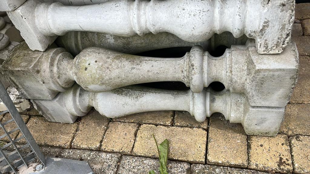 10 stuks balustrade delen beton, Ophalen of Verzenden, Zo goed als nieuw