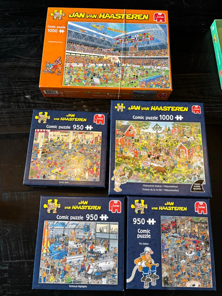 Jan van Haasteren Puzzels - Diverse Compleet, Ophalen, 500 t/m 1500 stukjes, Gebruikt, Legpuzzel