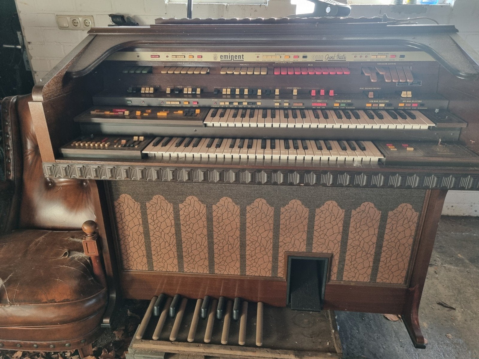Gratis Eminent Grand Theatre orgel - werkend, Muziek en Instrumenten, Orgels, Ophalen of Verzenden, Gebruikt, 2 klavieren, Orgel