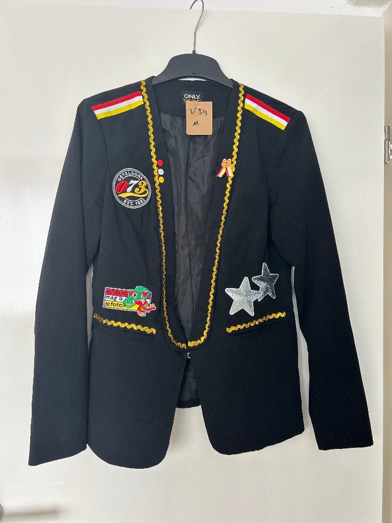 Oeteldonk dames jasje - Maat M, Maat 38/40 (M), Carnaval, Ophalen of Verzenden, Zo goed als nieuw