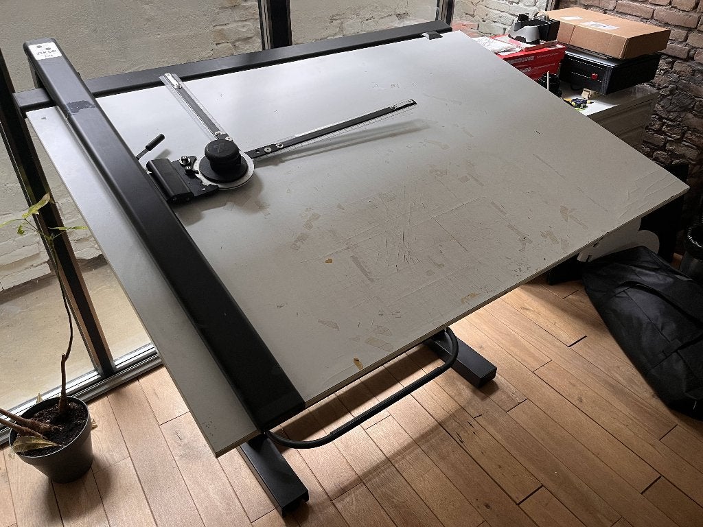 Bieffe 23 Tekentafel met Zuco ZX8 Tekenmachine, Ophalen, Gebruikt, 130 tot 150 cm