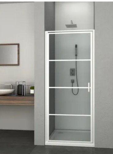 Douchedeur Allibert draaideur Loft-Game 90x200cm wit, Ophalen, Zo goed als nieuw, Glas, Douche