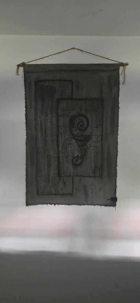 Mooie auro peeperkorn wanddoek, Ophalen of Verzenden, Zo goed als nieuw
