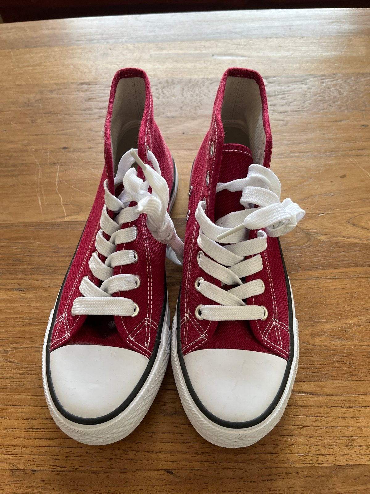 Nieuwe Rode hoge sneakers - Maat 36, Ophalen, Nieuw, Rood, Sneakers of Gympen