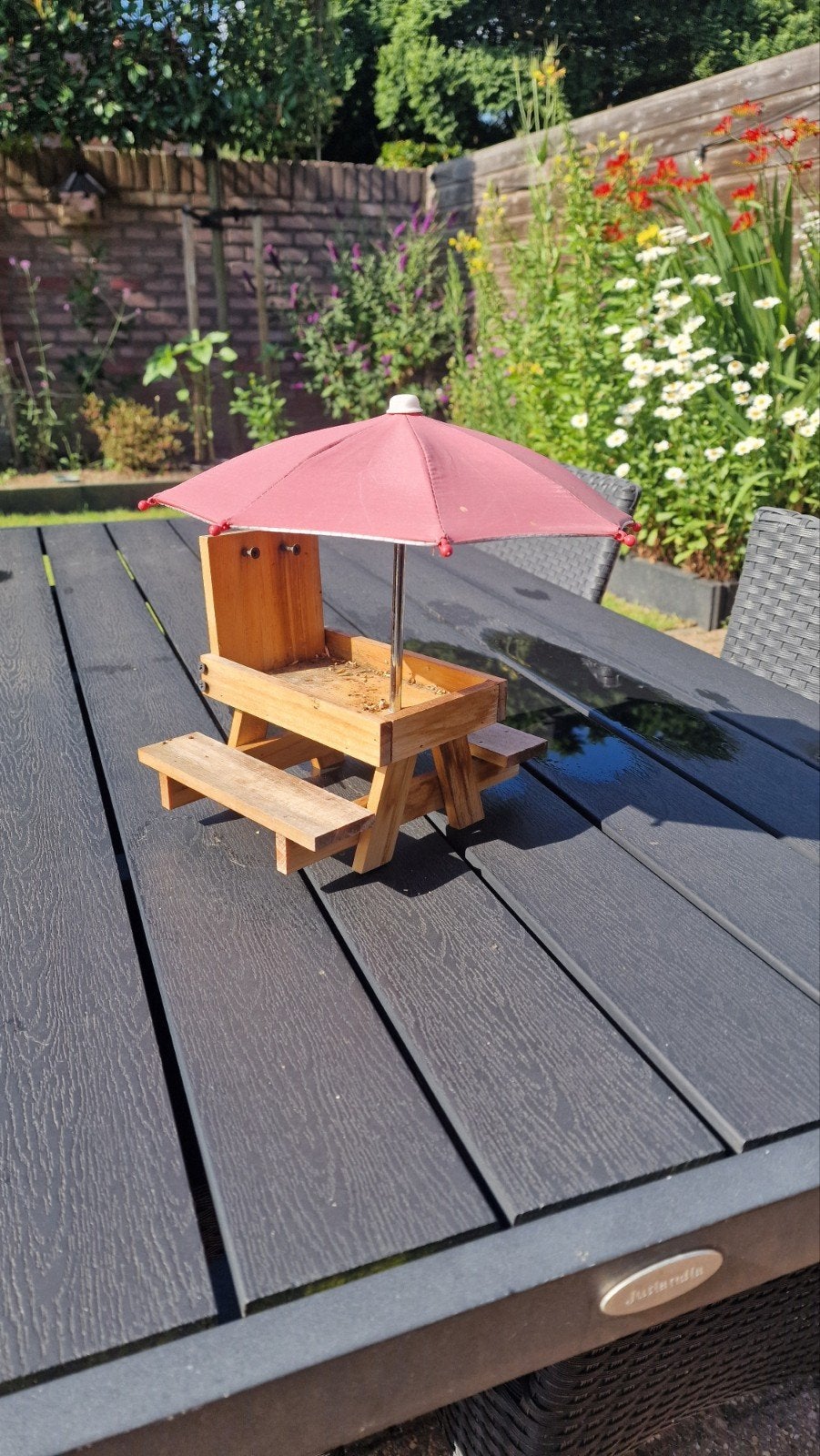 Eekhoorn voederhuisje, Ophalen, Nieuw, Rechthoekig, Hout