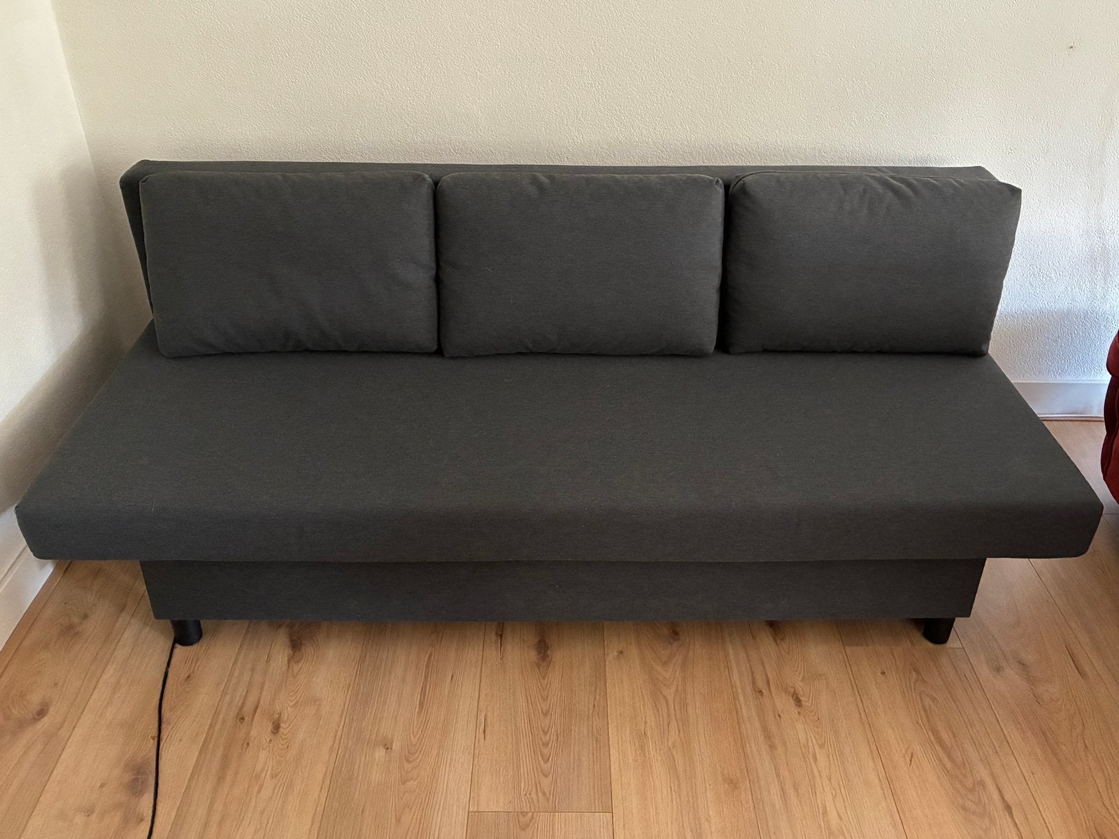 Comfortabele Ikea zit/slaapbank in nieuwstaat!!!, Huis en Inrichting, Ophalen, Tweepersoons, Zo goed als nieuw, Grijs