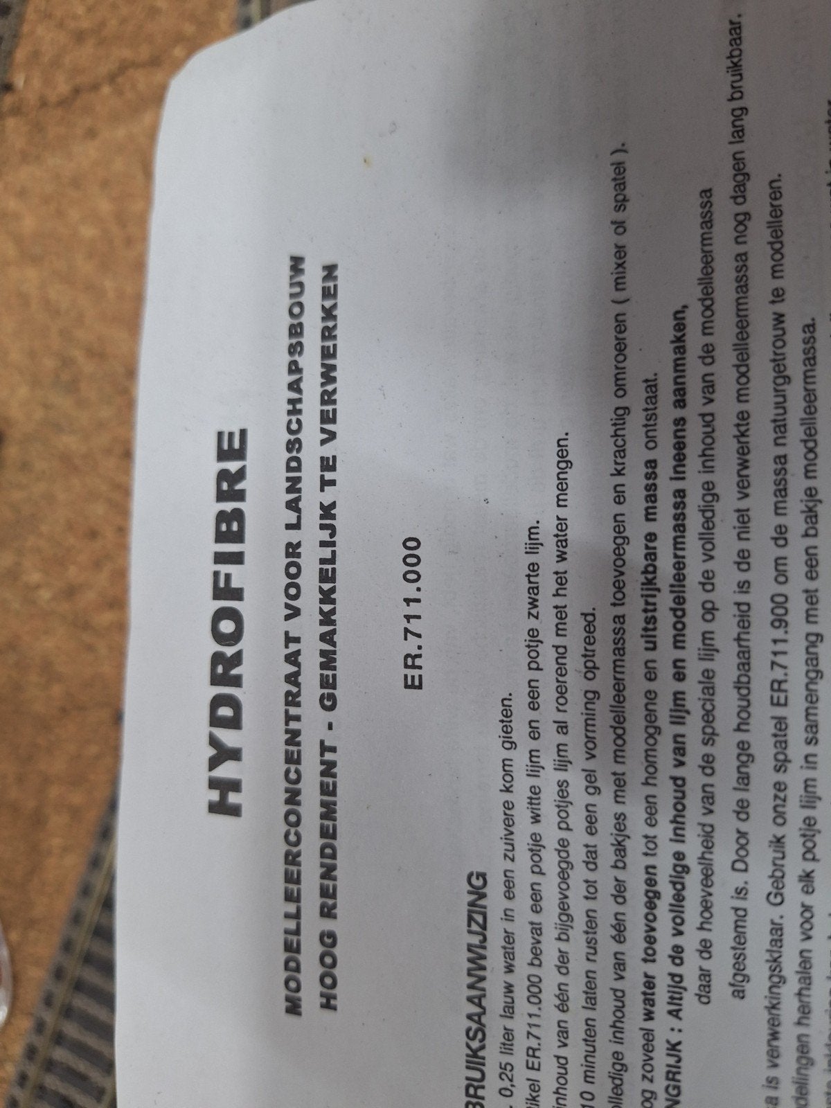Hydrofibre modelleerconcentraat voor landschapsbouw, Hobby en Vrije tijd, Ophalen of Verzenden, Nieuw, 1:50 tot 1:144