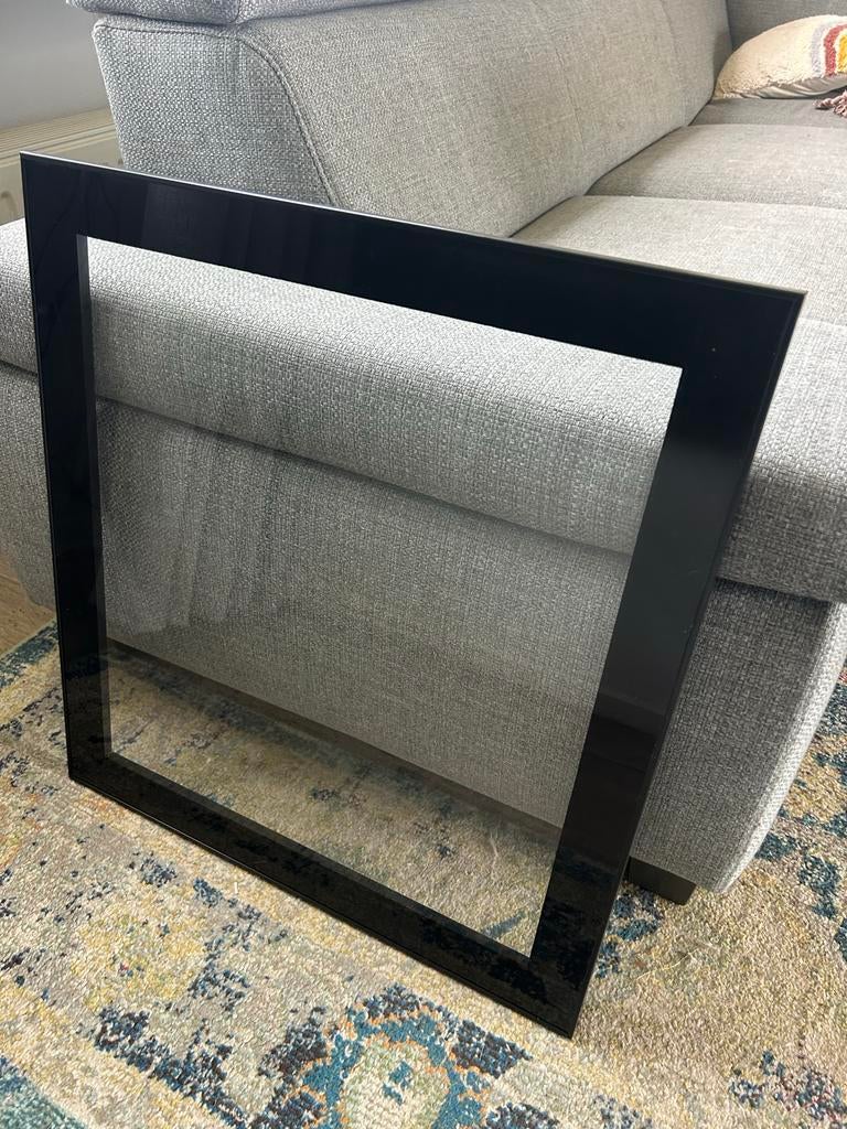 2 IKEA GLASVIK glazen deuren zwart voor BESTÅ kast, Ophalen of Verzenden, Zo goed als nieuw, Glasplaat, Minder dan 80 cm