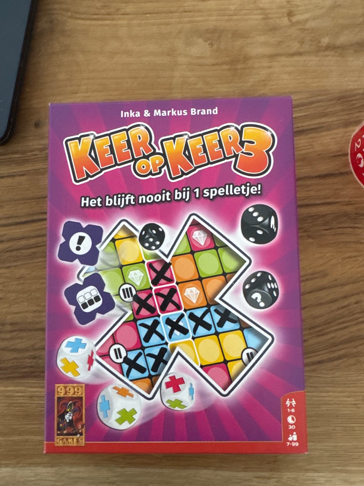 Keer op Keer 3 dobbelspel, Een of twee spelers, Ophalen of Verzenden, Zo goed als nieuw