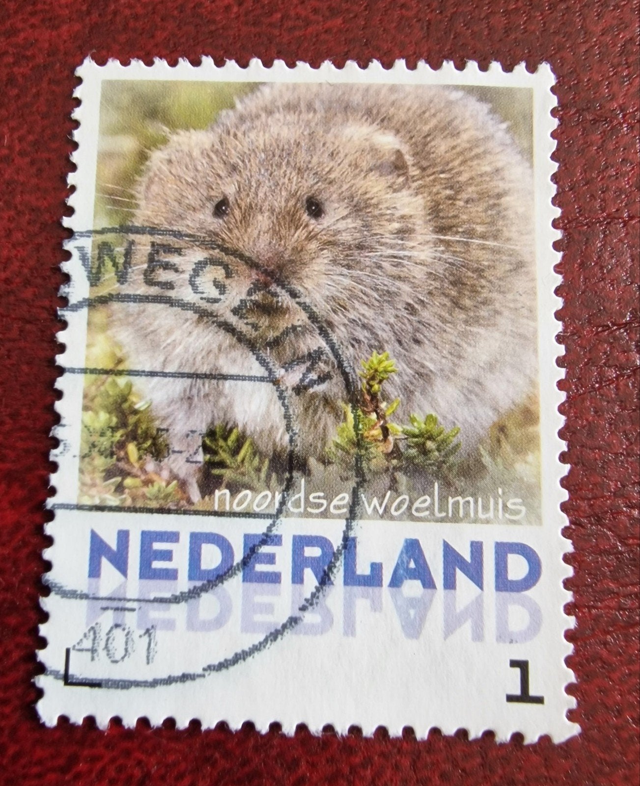 kv22 persoonlijke  postzegel - Noordse woelmuis - Gestempeld, Ophalen of Verzenden, Na 1940, Gestempeld