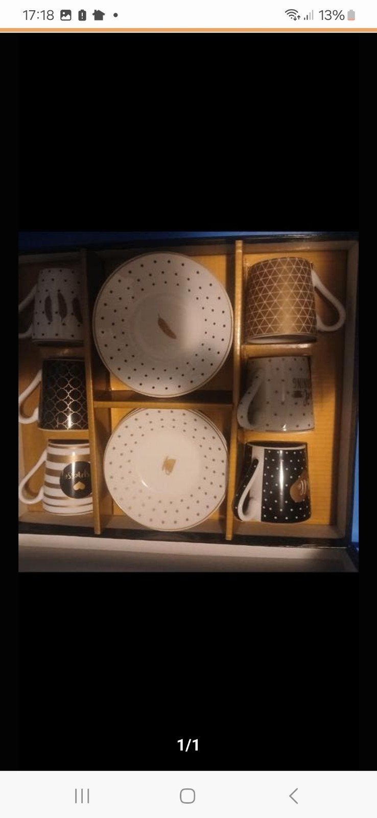 Nieuwe espresso kopjes met schotels, 6-delige set, Huis en Inrichting, Keuken | Servies, Ophalen, Keramiek, Nieuw, Modern