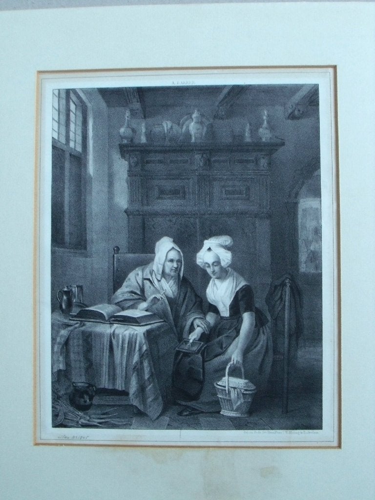 A. Bakker - W.C. Mieling Rotterdam - steendruk - ca. 1845, Ophalen