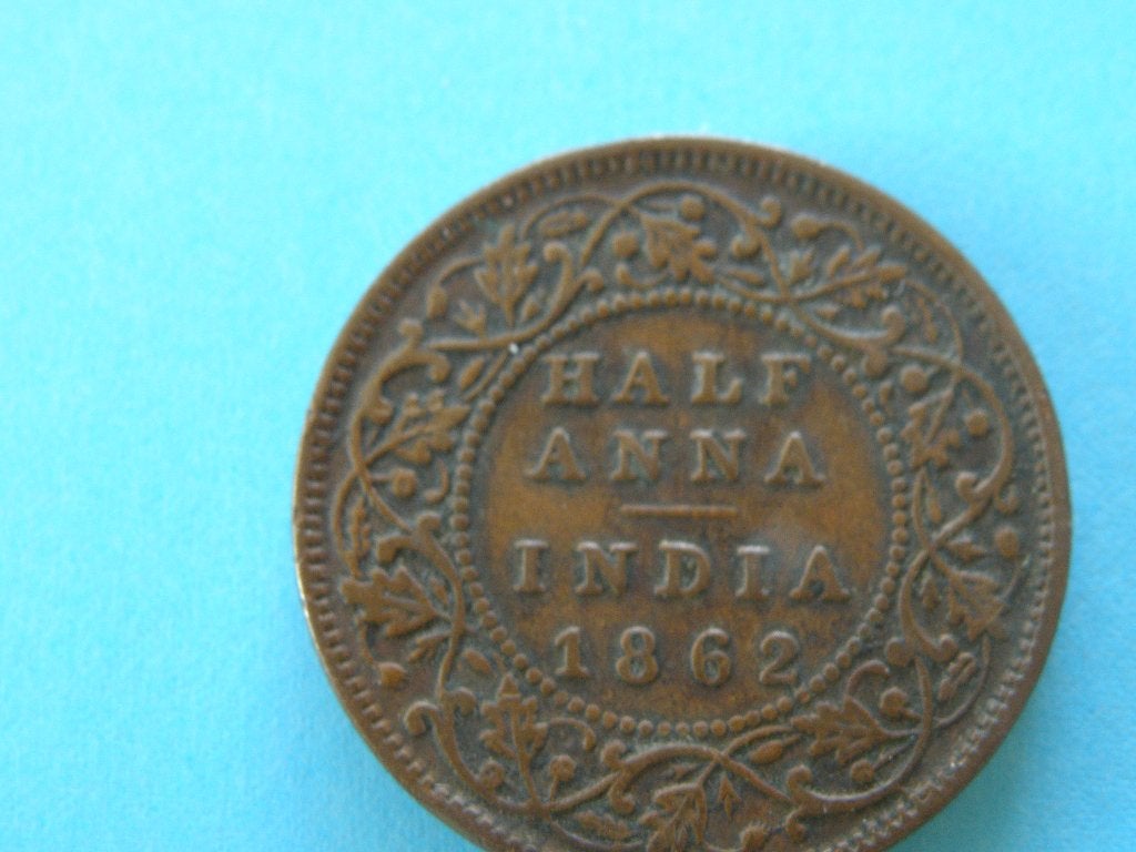 India half Anna 1862 Queen Victoria, Verzenden, Zuid-Azië, Losse munt