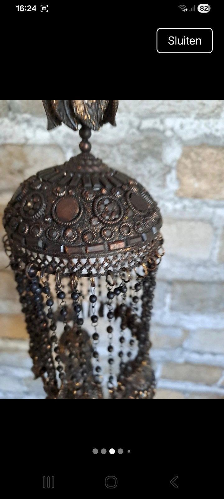 KERSTPAKKET 18 stuks grote metalen loulou hanger, Ophalen of Verzenden, Nieuw, Zwart, Metaal