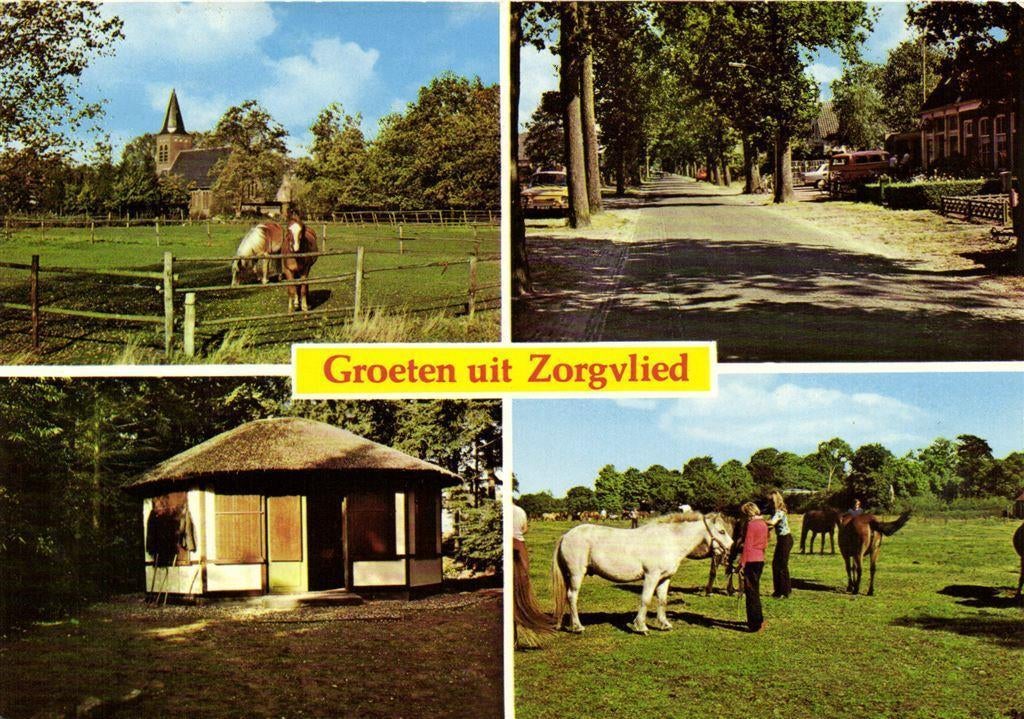 Groeten uit Zorgvlied - 4 afb - 1983 gelopen, Ophalen of Verzenden, Voor 1920, Gelopen, Noord-Brabant