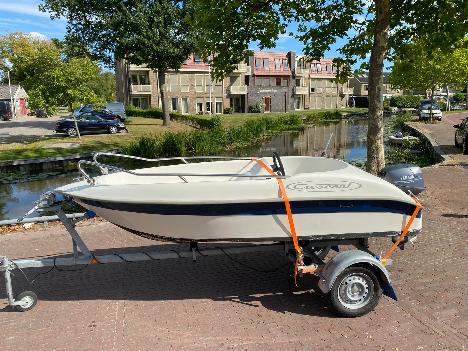Crescent Freetime 381 met Yamaha 9.9 Pk en trailer, Watersport en Boten, Ophalen, Overige merken, Gebruikt, Viertaktmotor