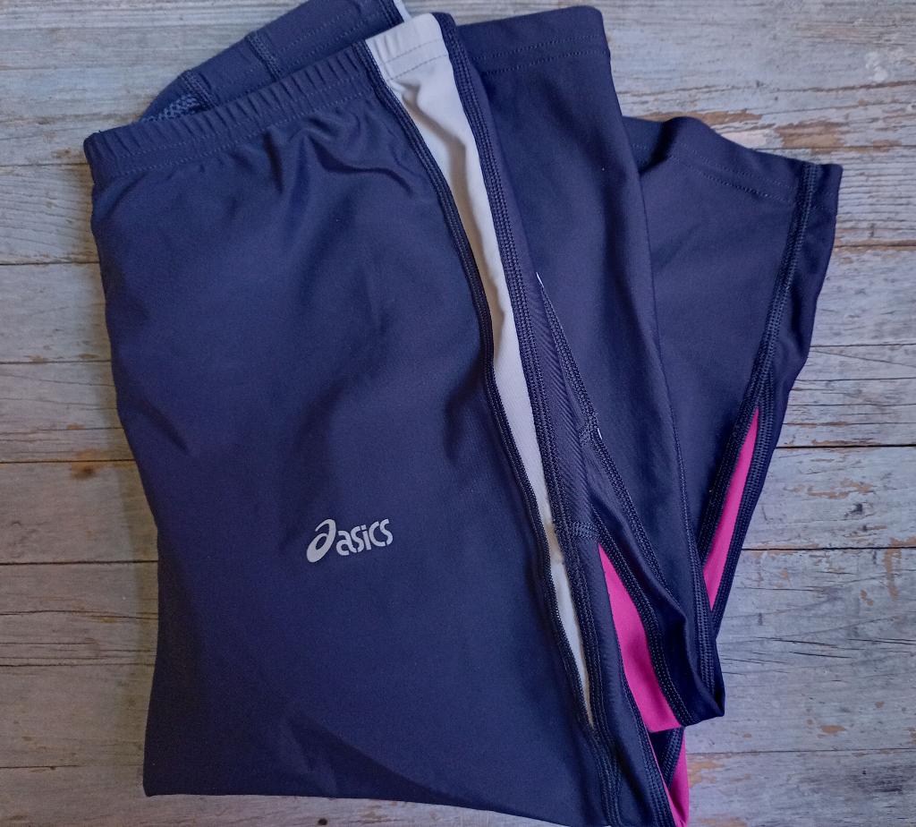 Asics Duotech capri running legging sportlegging blauw L, Blauw, Maat 42/44 (L), Ophalen of Verzenden, Zo goed als nieuw