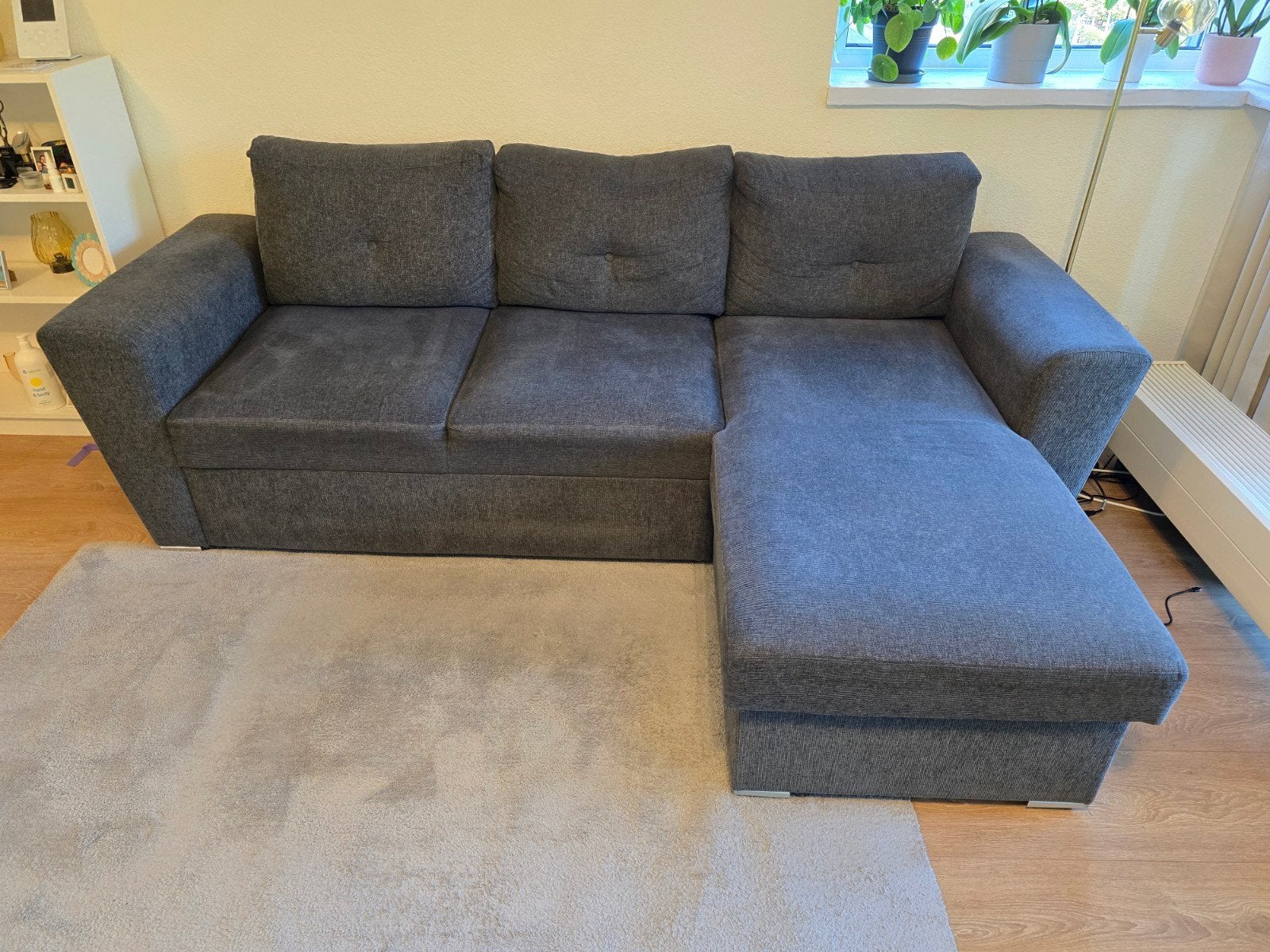 Jysk Vejlby Sofa Bed, Ophalen, Hoekbank, Driepersoons, 75 tot 100 cm